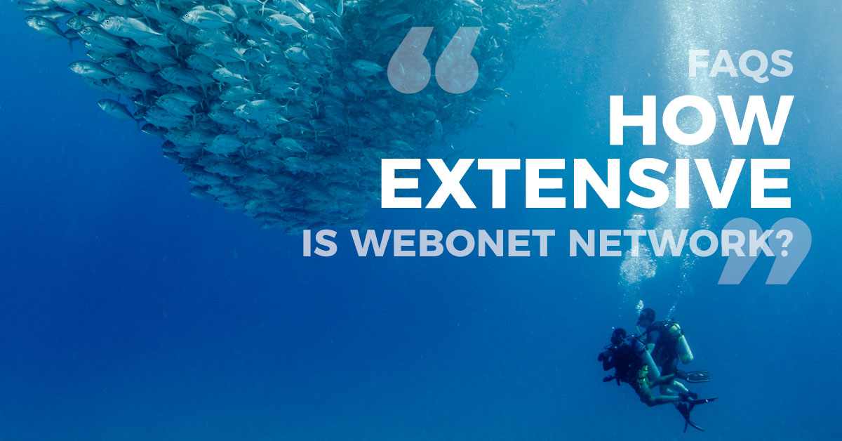 How extensive is the Webonet network?