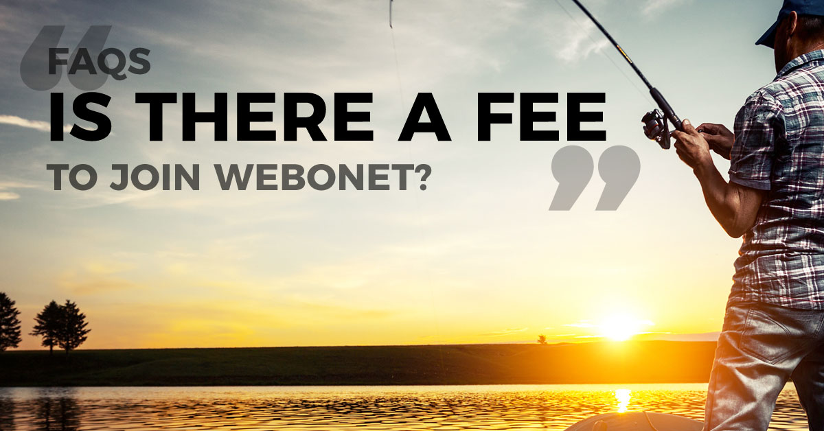 Is there any fee to join the Webonet network?